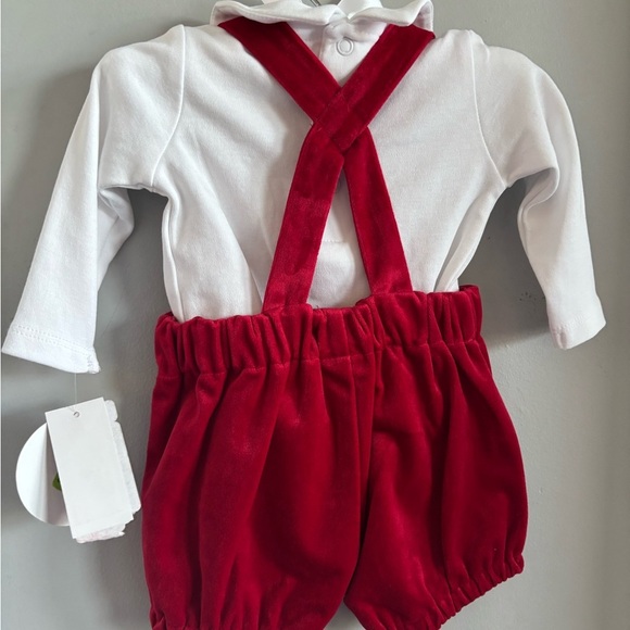 NWT Edgehill Collection Baby Boy Long Sleeve toy soldier Velvet Shortall Set - Picture 3 of 9